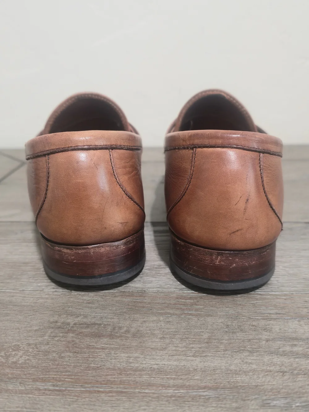 Men's Allen Edmonds Elfield Tassel Loafers Brown Leather 9.5D USA Old Money Prep